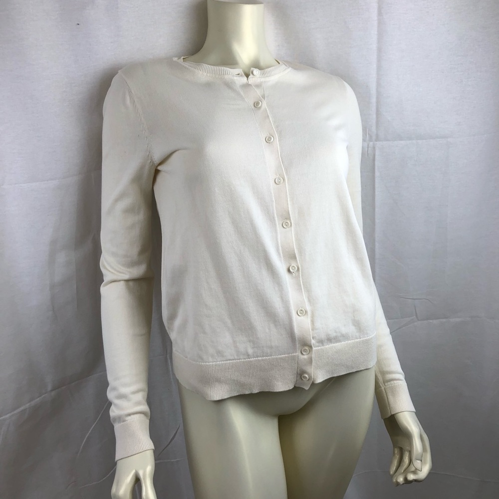 Loft cream cotton cardigan